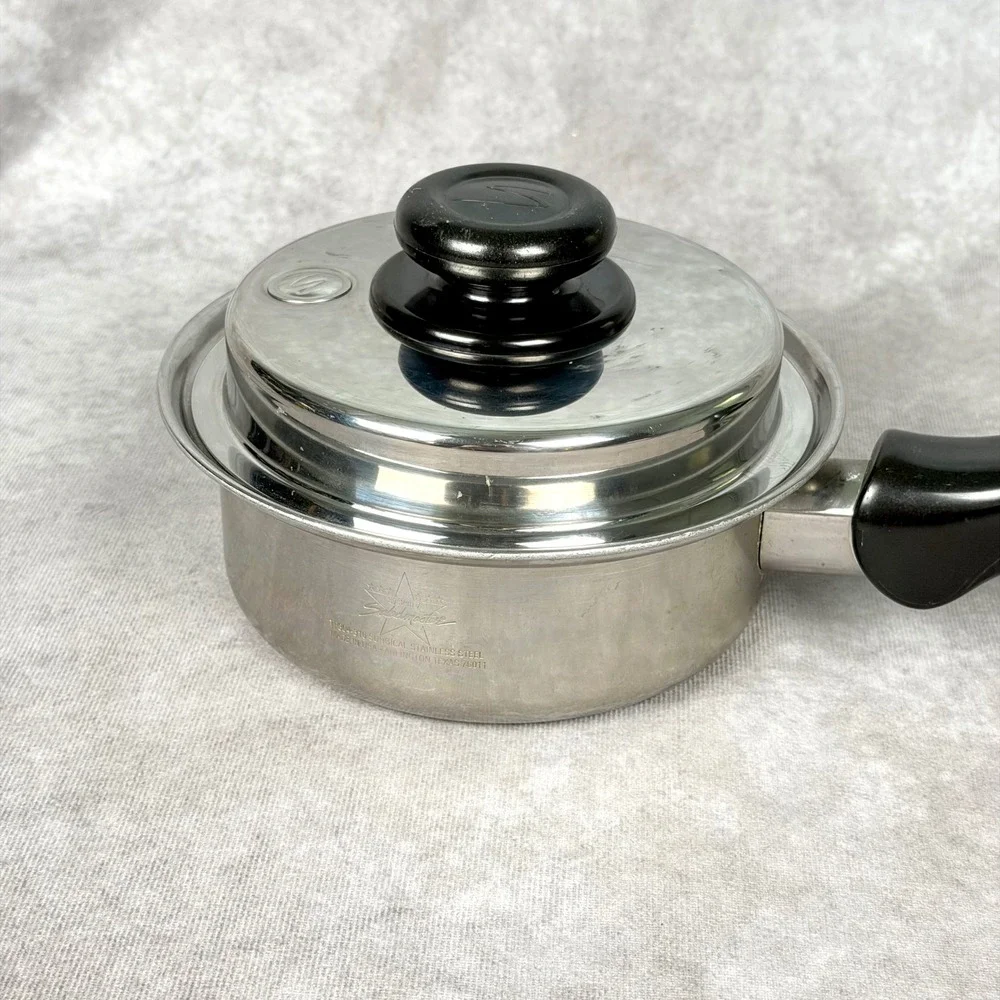 Saladmaster Versa Tec TP304-316 1 qt Sauce Pan w/Vapo-Lid & Long Handle System 7